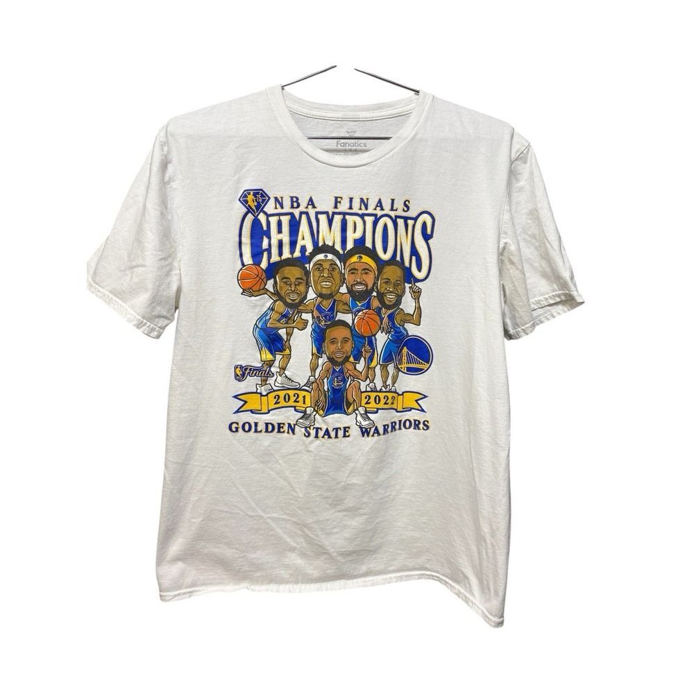 Golden State Warriors Fanatics 2022 NBA Finals Champions Caricature Size Large